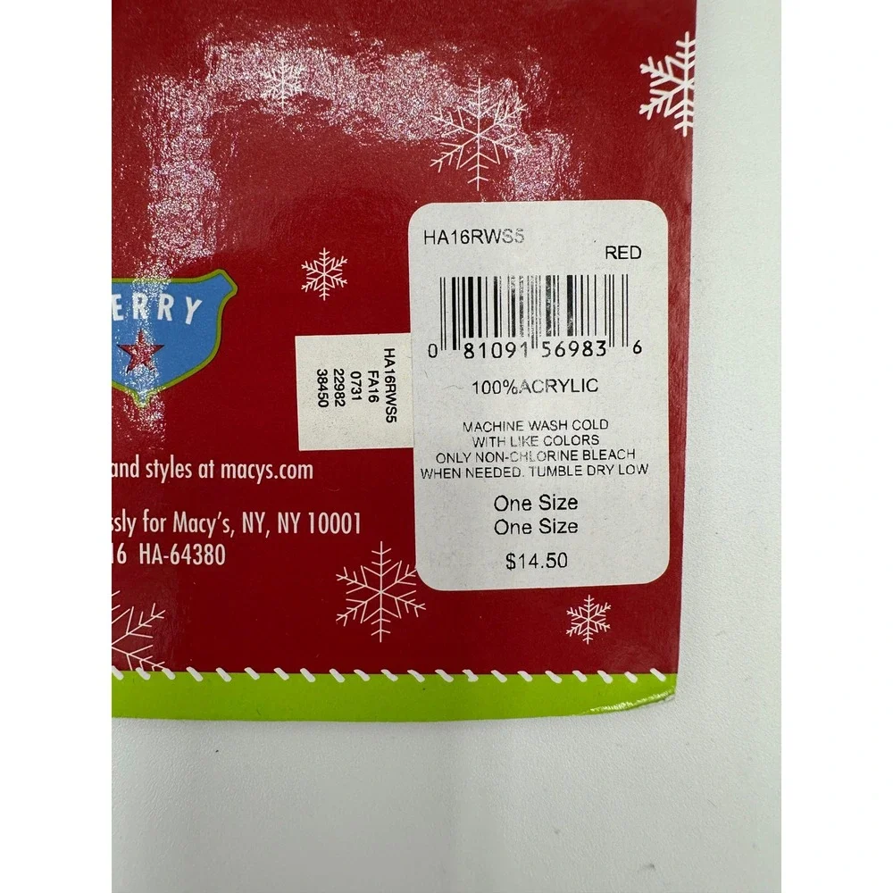 Holiday Arcade Wine Bottle Sweater Cover OS Red‎ NEW Reindeer Christmas Decor